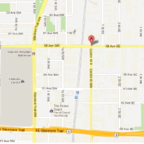 Map to 58th Ave Location